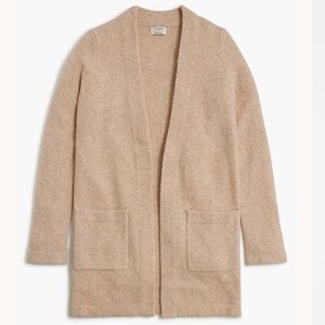 J. Crew Long open cardigan sweater in extra-soft yarn